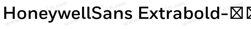 HoneywellSans Extrabold字体转换